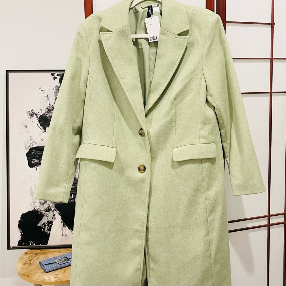 Gorgeous H&M Green Coat 🦋 NWT
